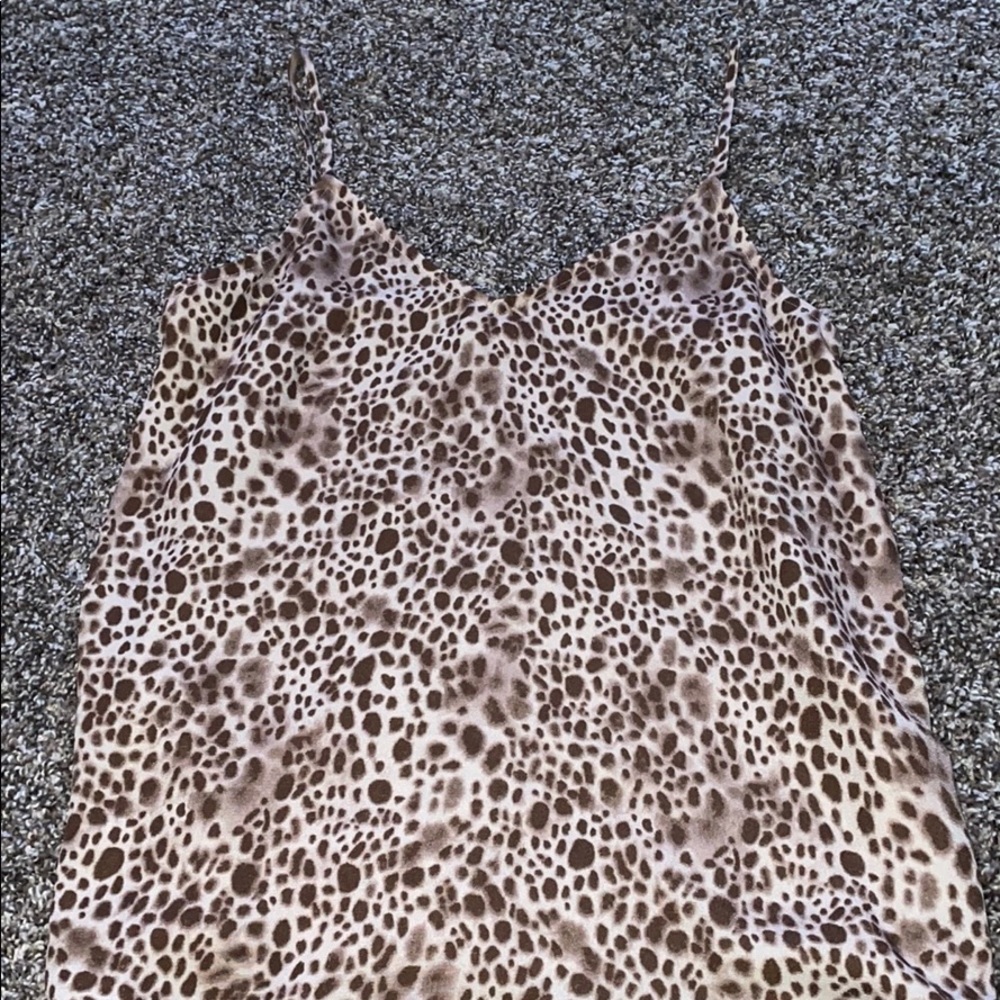 cheetah pint tank top